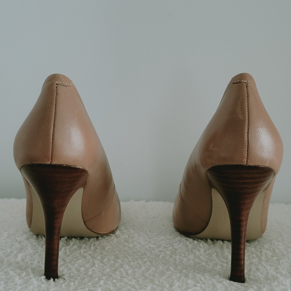 Nine West Garisono Pointed High Heel Shoes Tan Size 6 - Picture 7 of 11